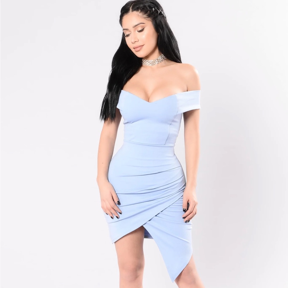 Secret Moments Dress -
Blue